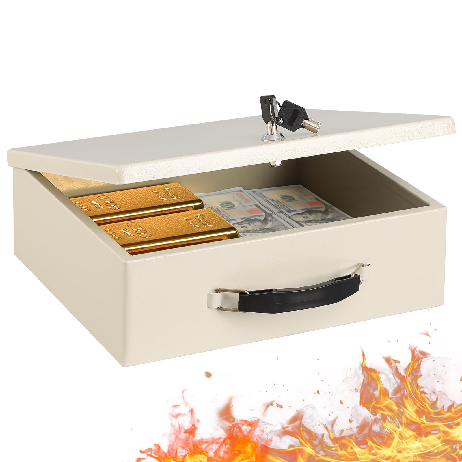 無言取引失礼しますスペシャルBOXトウホク20BOX Amazon.co.jp: SAFEKYODOLED 耐火ドキュメントボックス キー